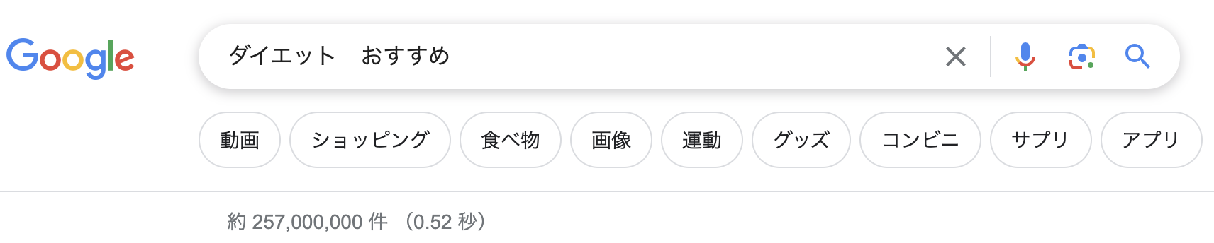 Googleの関連キーワードその１