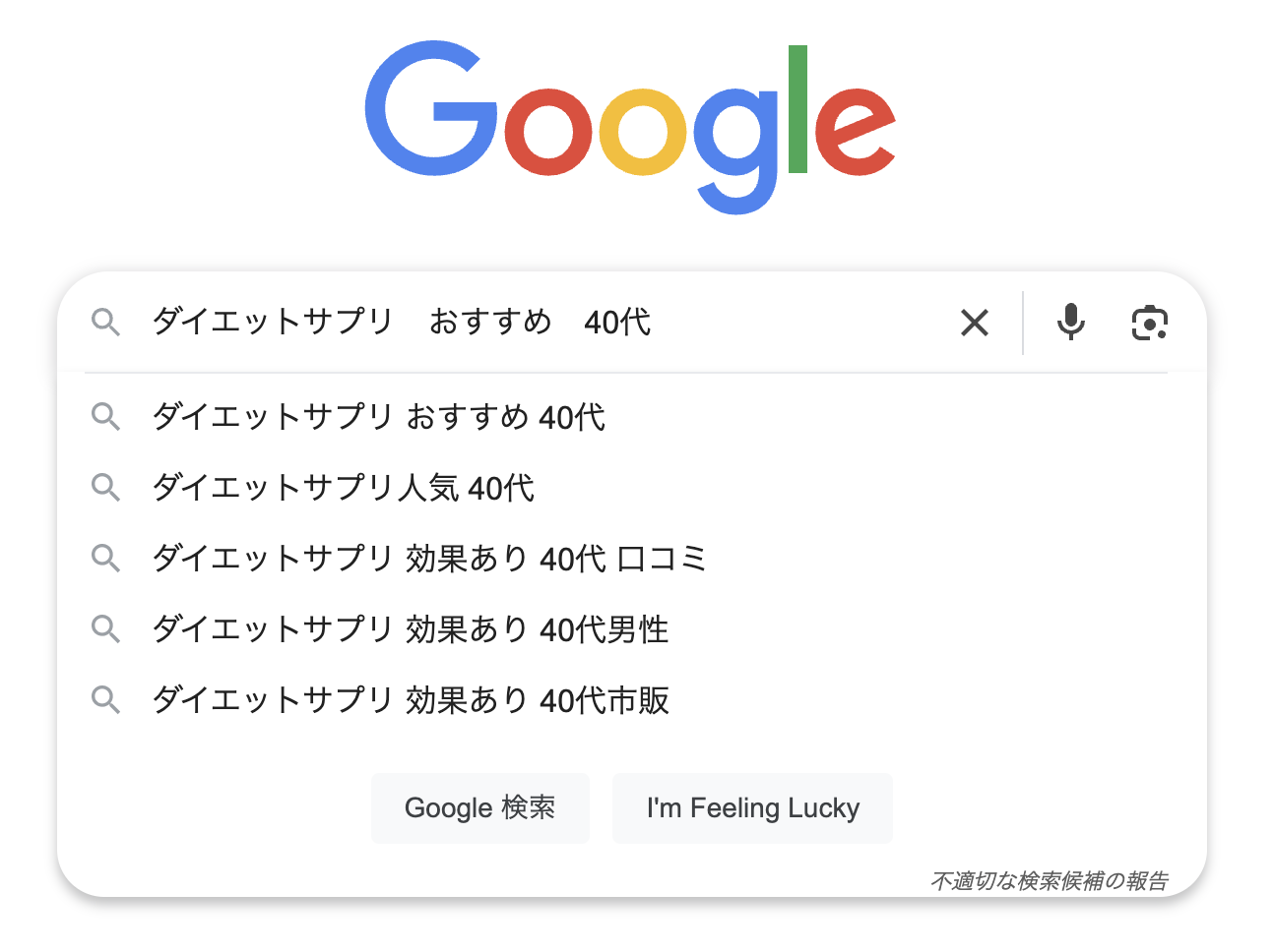 ダイエットサプリのサジェスト②